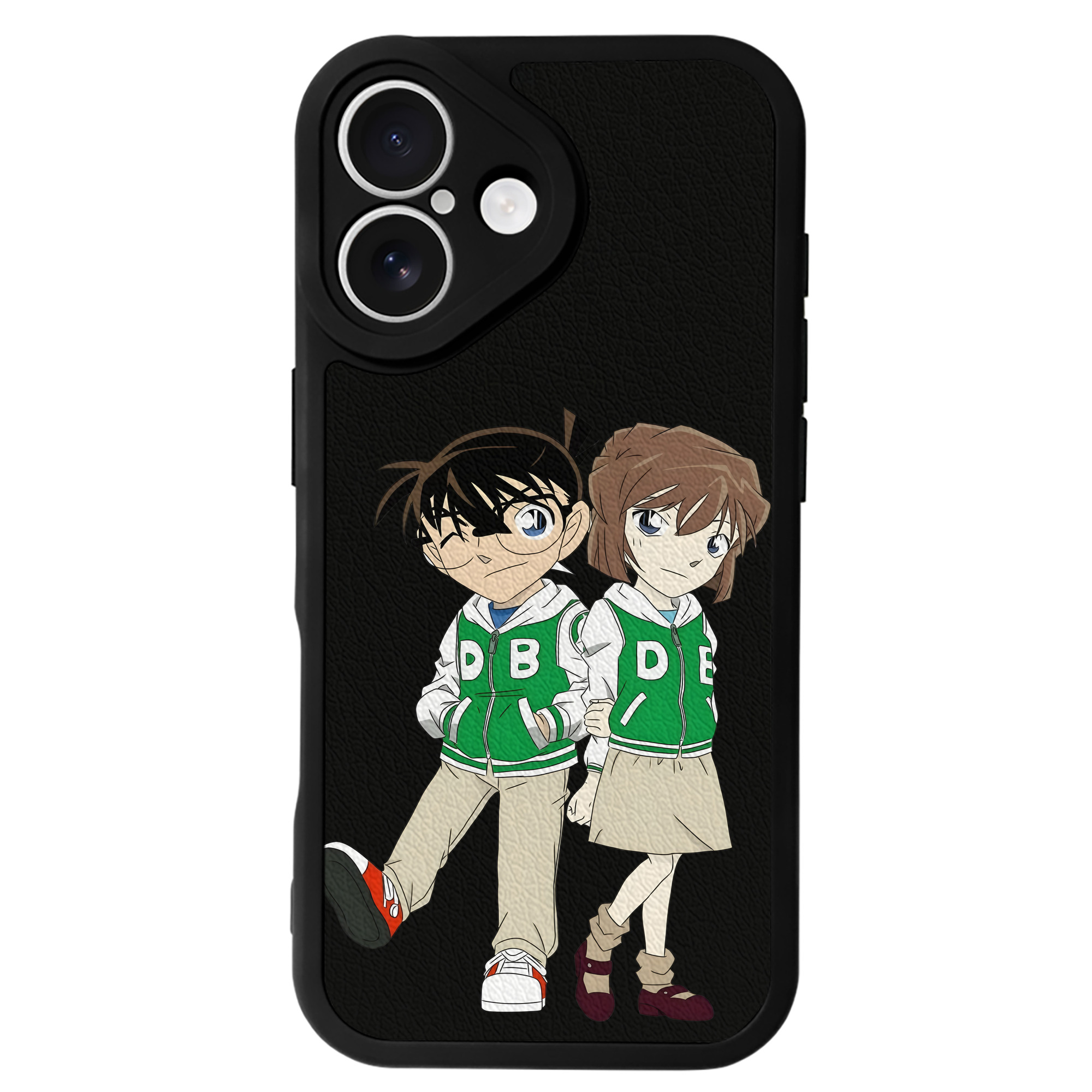 （画像用） 名探偵コナン 江戸川 コナン Detective Conan Conan Edogawa 【iPhone 16シリーズ対応】シリコンスマホケース（レザー調） 材質：シリコン